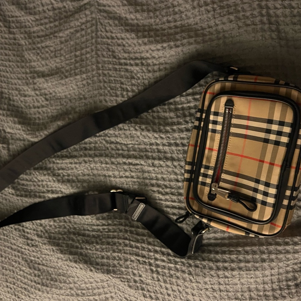 Vintage Check and Leather Crossbody BagPrice